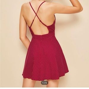 Shein backless dress